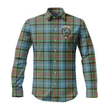 Walkinshaw Tartan Long Sleeve Button Up Shirt with Family Crest Men's Shirt - Tartan Vibes Clothing