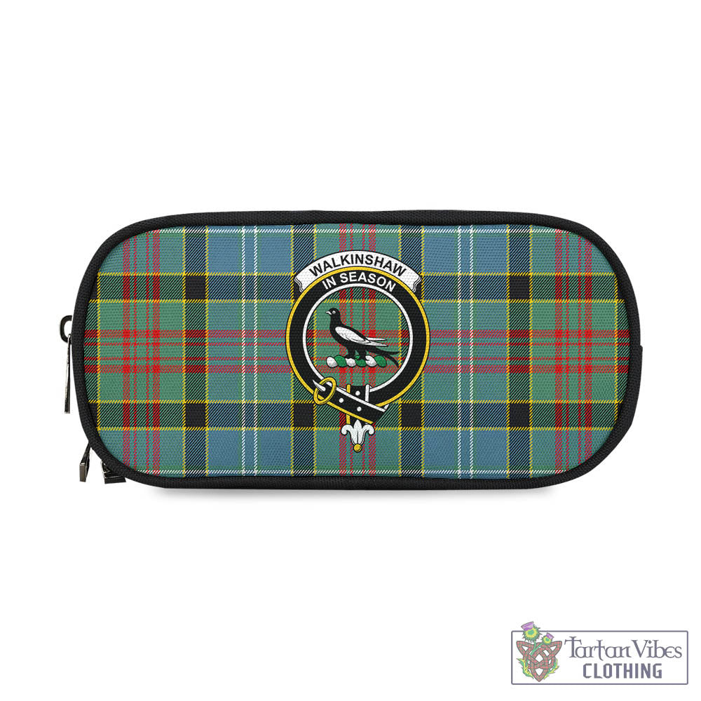 Walkinshaw Tartan Pen and Pencil Case with Family Crest - Tartan Vibes Clothing