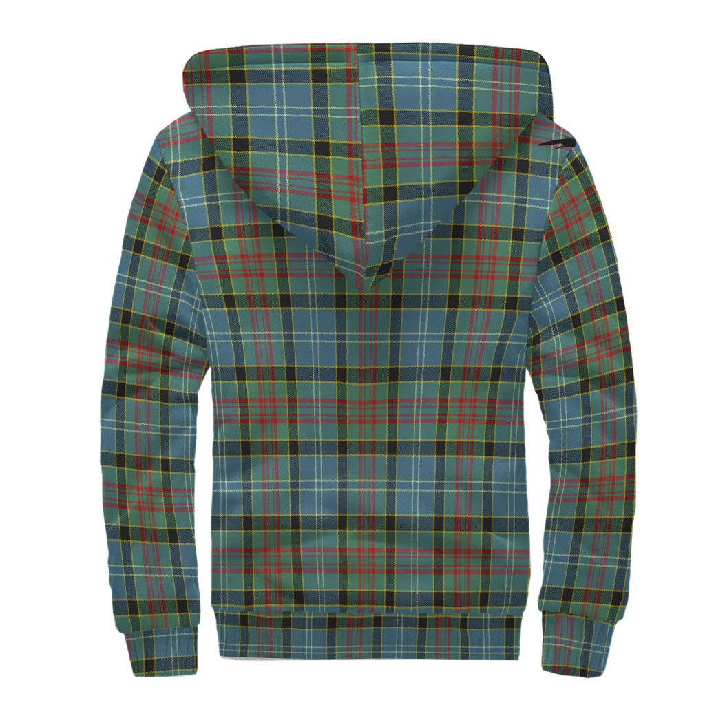 Walkinshaw Tartan Sherpa Hoodie with Family Crest - Tartan Vibes Clothing