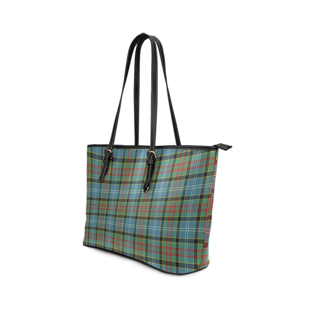 Walkinshaw Tartan Leather Tote Bag - Tartan Vibes Clothing