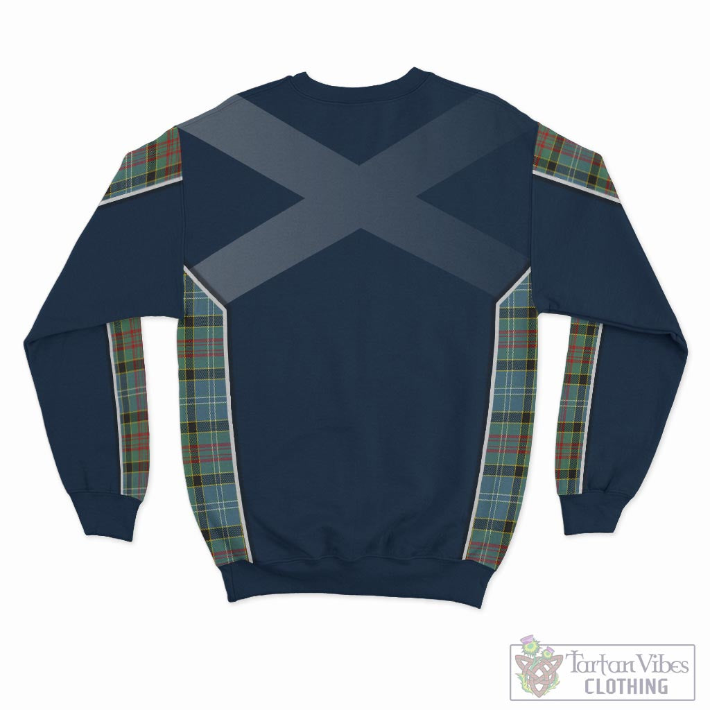 Tartan Vibes Clothing Walkinshaw Tartan Sweater with Family Crest and Lion Rampant Vibes Sport Style