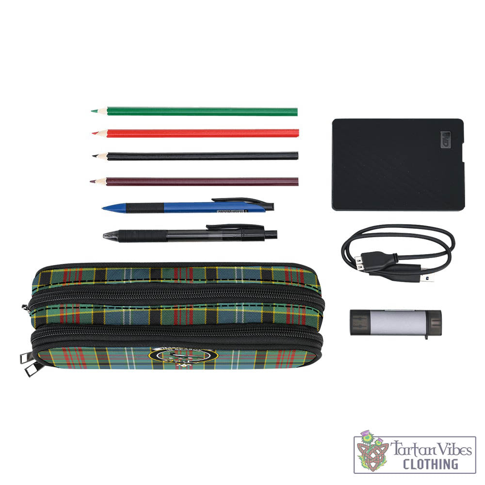 Walkinshaw Tartan Pen and Pencil Case with Family Crest - Tartan Vibes Clothing