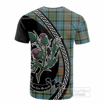 Walkinshaw Family Crest Tartan Cotton T-shirt Alba Thistle Inspired