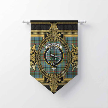 Walkinshaw Scottish Tartan Crest Gonfalon Royal Stylized