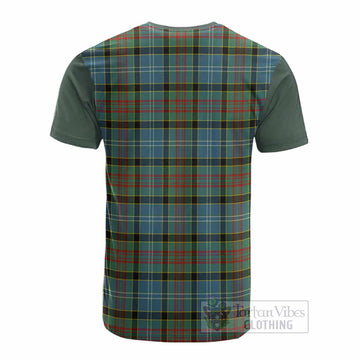 Walkinshaw Tartan Accent Cotton T-shirt with Family Crest - Tartan Vibes Clothing