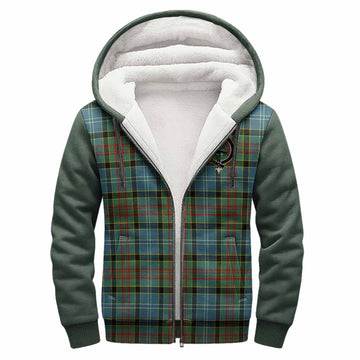 Walkinshaw Tartan Accent Sherpa Hoodie with Family Crest
