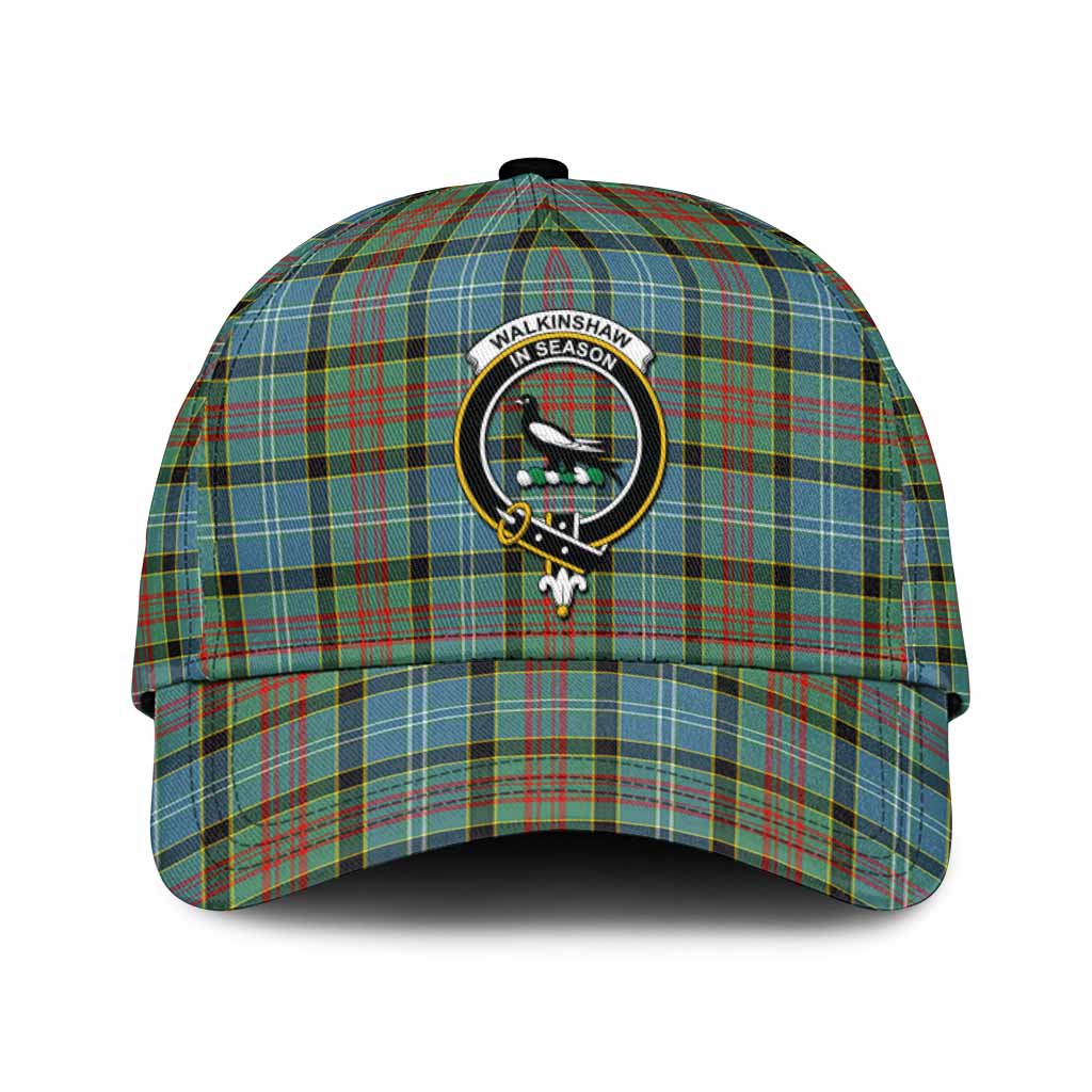 Walkinshaw Tartan Classic Cap with Family Crest