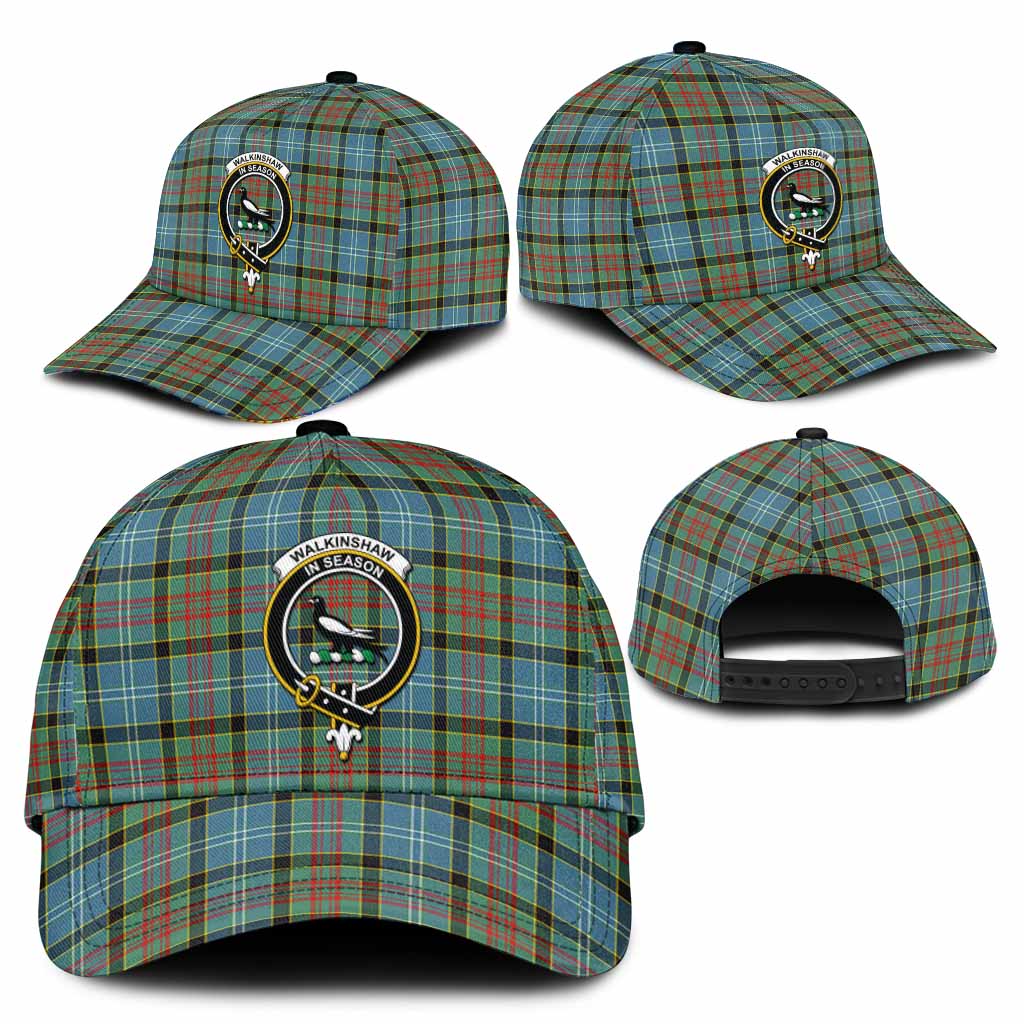Walkinshaw Tartan Classic Cap with Family Crest