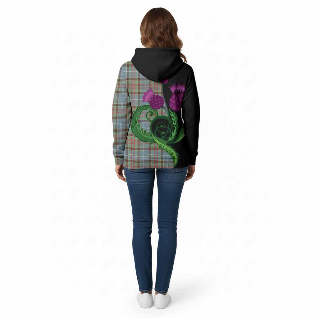 Walkinshaw Tartan Cotton Hoodie Traditional Scottish Thistle