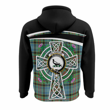 Walkinshaw Tartan Crest Hoodie Scottish Thistle Celtic Cross Alba Gu Brath