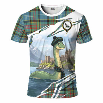 Walkinshaw Tartan Crest Loch Ness Monster Scottish Heritage Art T-Shirt