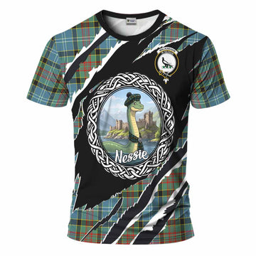 Walkinshaw Tartan Crest Loch Ness Monster T-Shirt Celtic Knot Nessie Art