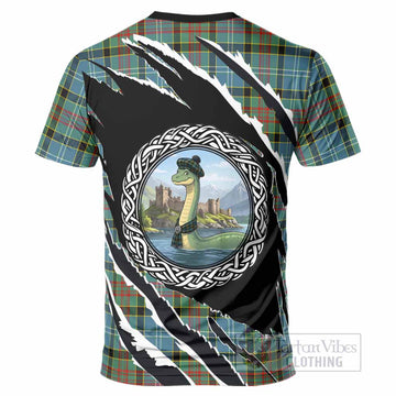 Walkinshaw Tartan Crest Loch Ness Monster T-Shirt Celtic Knot Nessie Art