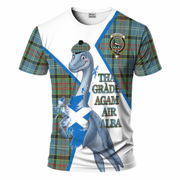 Walkinshaw Tartan Crest Loch Ness Monster T-Shirt Nessie Scottish Map Tha Gradh Agam Air Alba