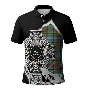 Walkinshaw Tartan Crest Polo Shirt Scottish Celtic Cross Heritage Kid - Tartan Vibes Clothing