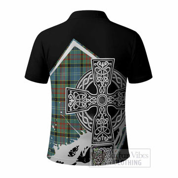 Walkinshaw Tartan Crest Polo Shirt Scottish Celtic Cross Heritage - Tartan Vibes Clothing