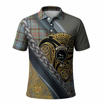 Walkinshaw Tartan Crest Polo Shirt Scottish Triskele Celtic