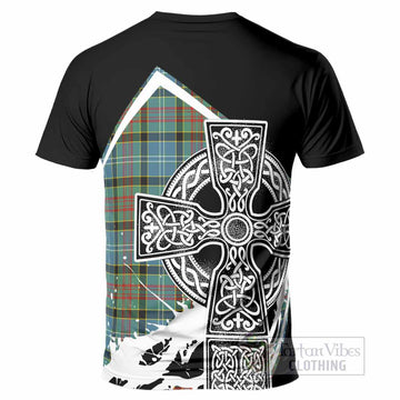 Walkinshaw Tartan Crest T-Shirt Scottish Celtic Cross Heritage