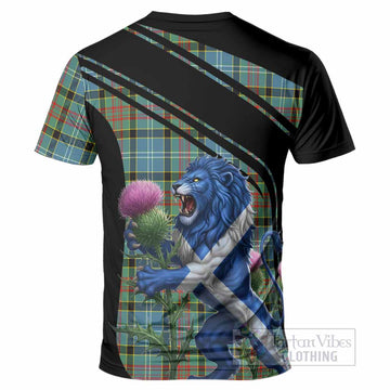 Walkinshaw Tartan Crest T-Shirt Scottish Lion Rampant Thistle
