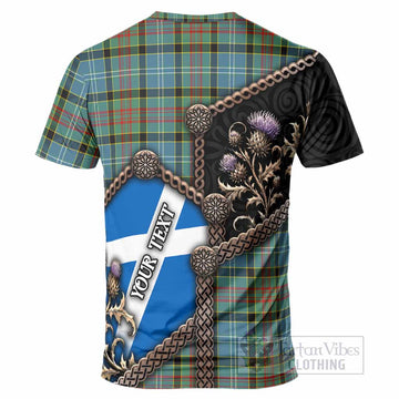 Walkinshaw Tartan Crest T-Shirt Scottish Thistle Loch Ness Monster