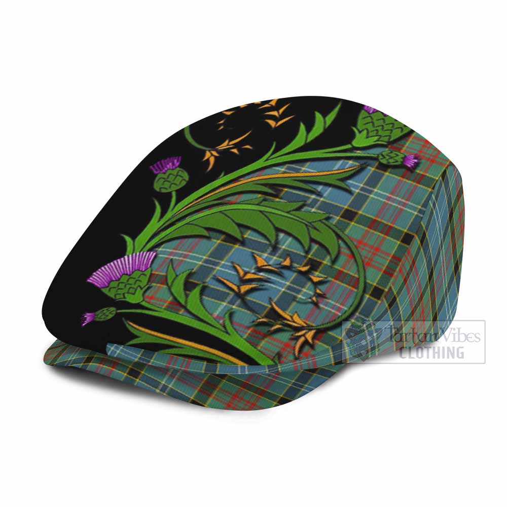 Walkinshaw Tartan Flat Cap, Jeff Cap Scottish Thistle Pride Heritage Art