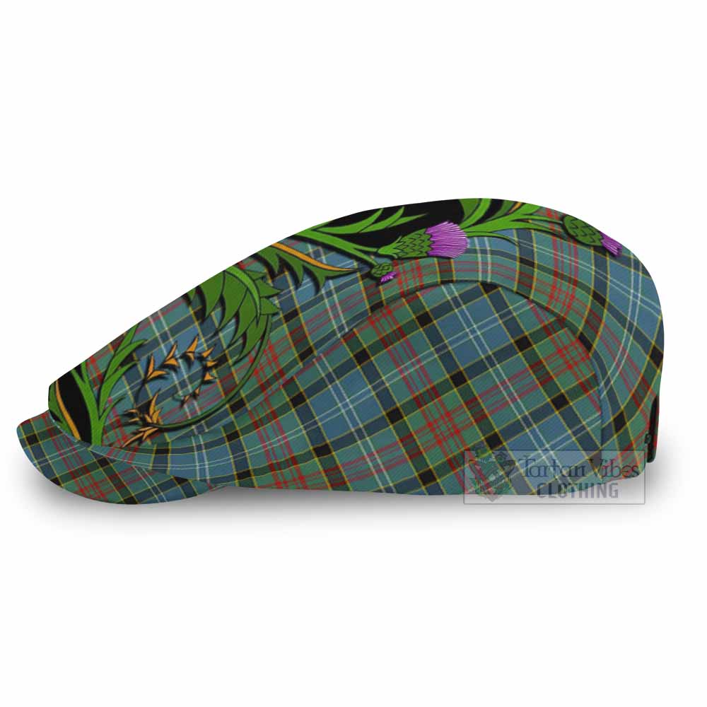 Walkinshaw Tartan Flat Cap, Jeff Cap Scottish Thistle Pride Heritage Art