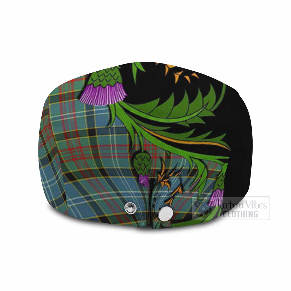 Walkinshaw Tartan Flat Cap, Jeff Cap Scottish Thistle Pride Heritage Art