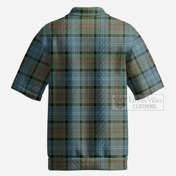 Walkinshaw Tartan Men’s Polo Sweater Top with Family Crest