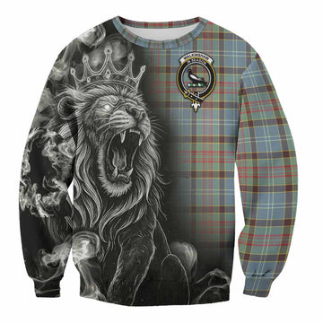 Walkinshaw Tartan Sweatshirt Roaring Lion Heritage