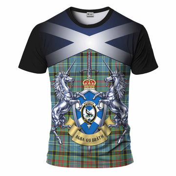 Walkinshaw Tartan T-Shirt Alba Gu Brath Unicorn Crest