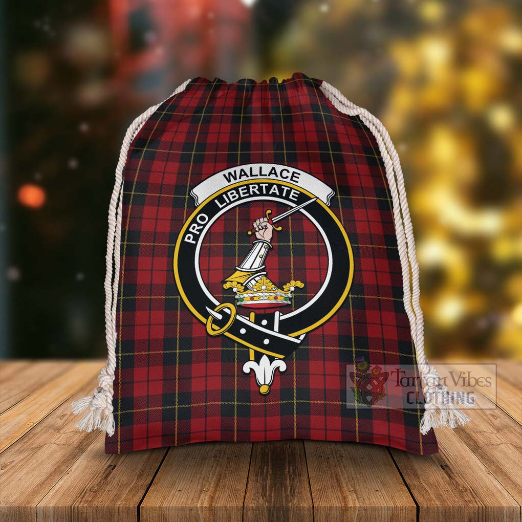 Tartan Vibes Clothing Wallace Tartan Christmas Santa's Bag with Family Crest