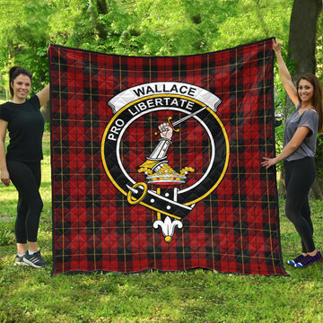 wallace-tartan-quilt-with-family-crest