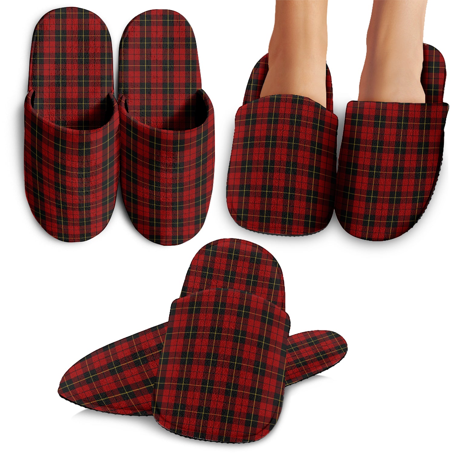 Wallace Tartan Home Slippers - Tartanvibesclothing Shop