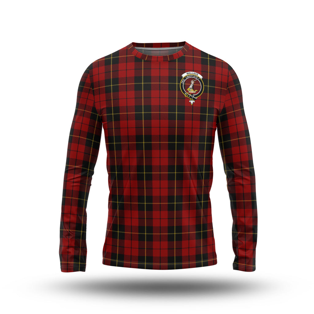 wallace-tartan-long-sleeve-t-shirt-with-family-crest