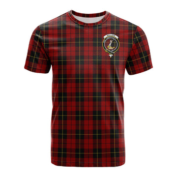 Wallace Tartan T-Shirt with Family Crest