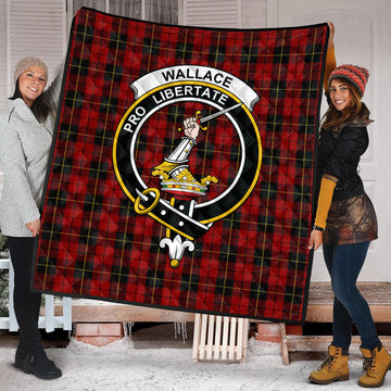 wallace-tartan-quilt-with-family-crest