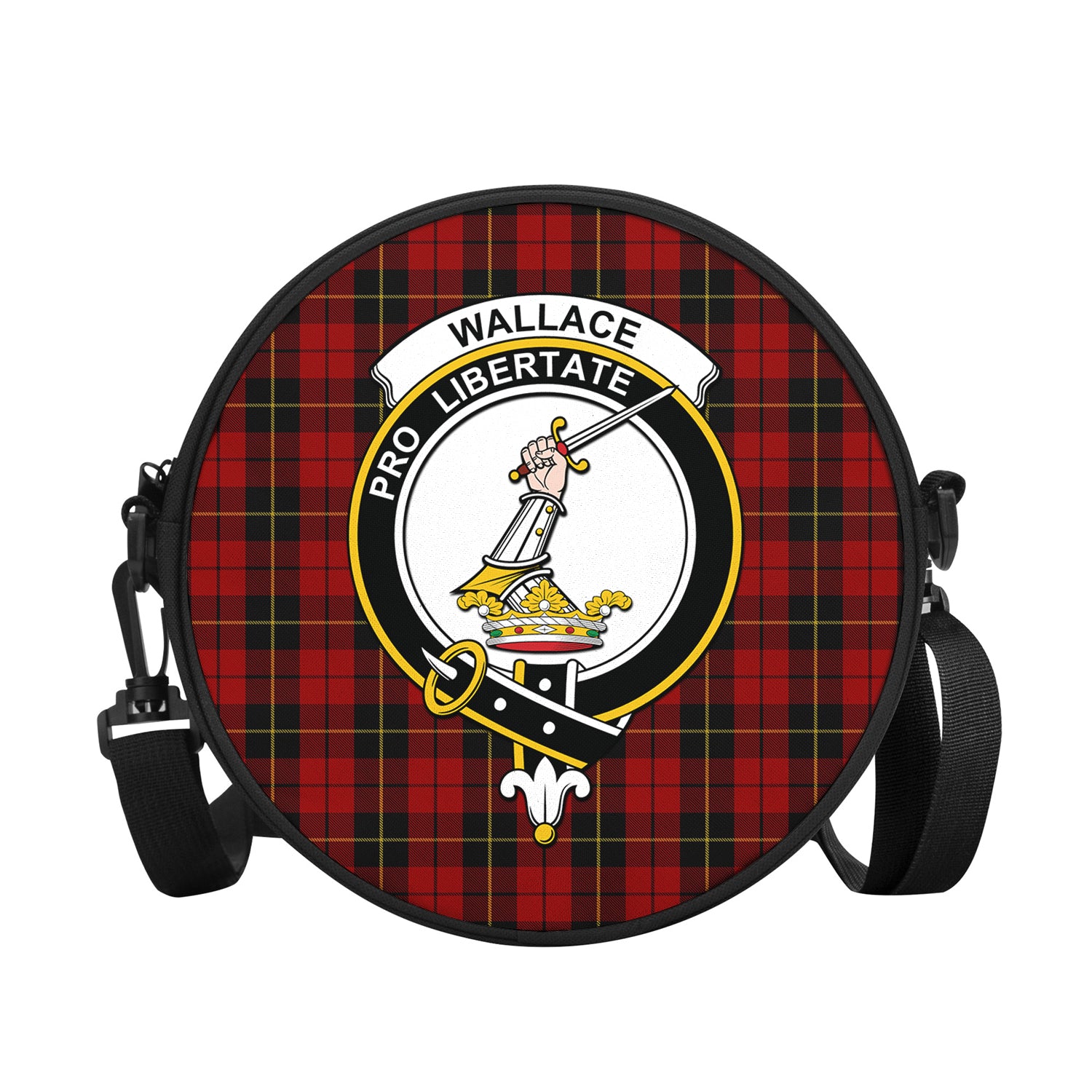 wallace-tartan-round-satchel-bags-with-family-crest
