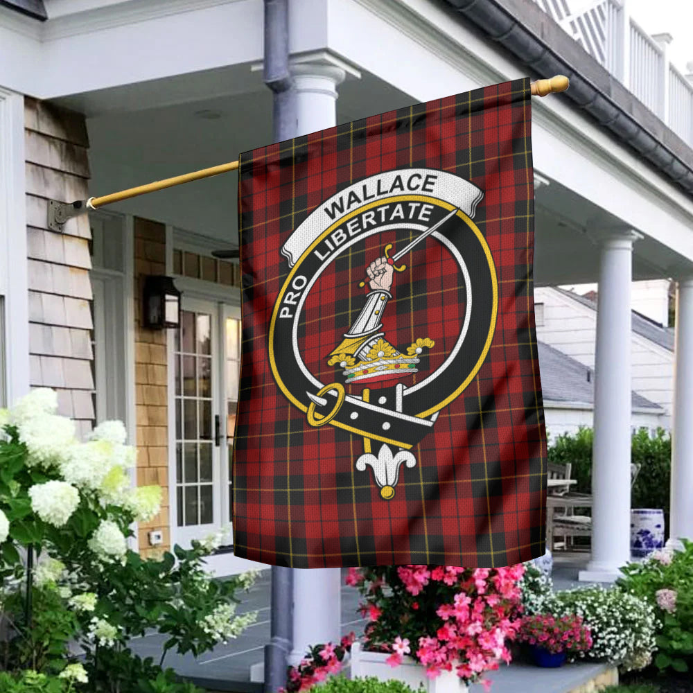 Wallace Tartan Flag with Family Crest - Tartan Vibes Clothing
