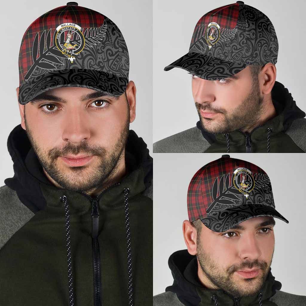 Wallace Crest Tartan Classic Cap with New Zealand Silver Fern Half Style