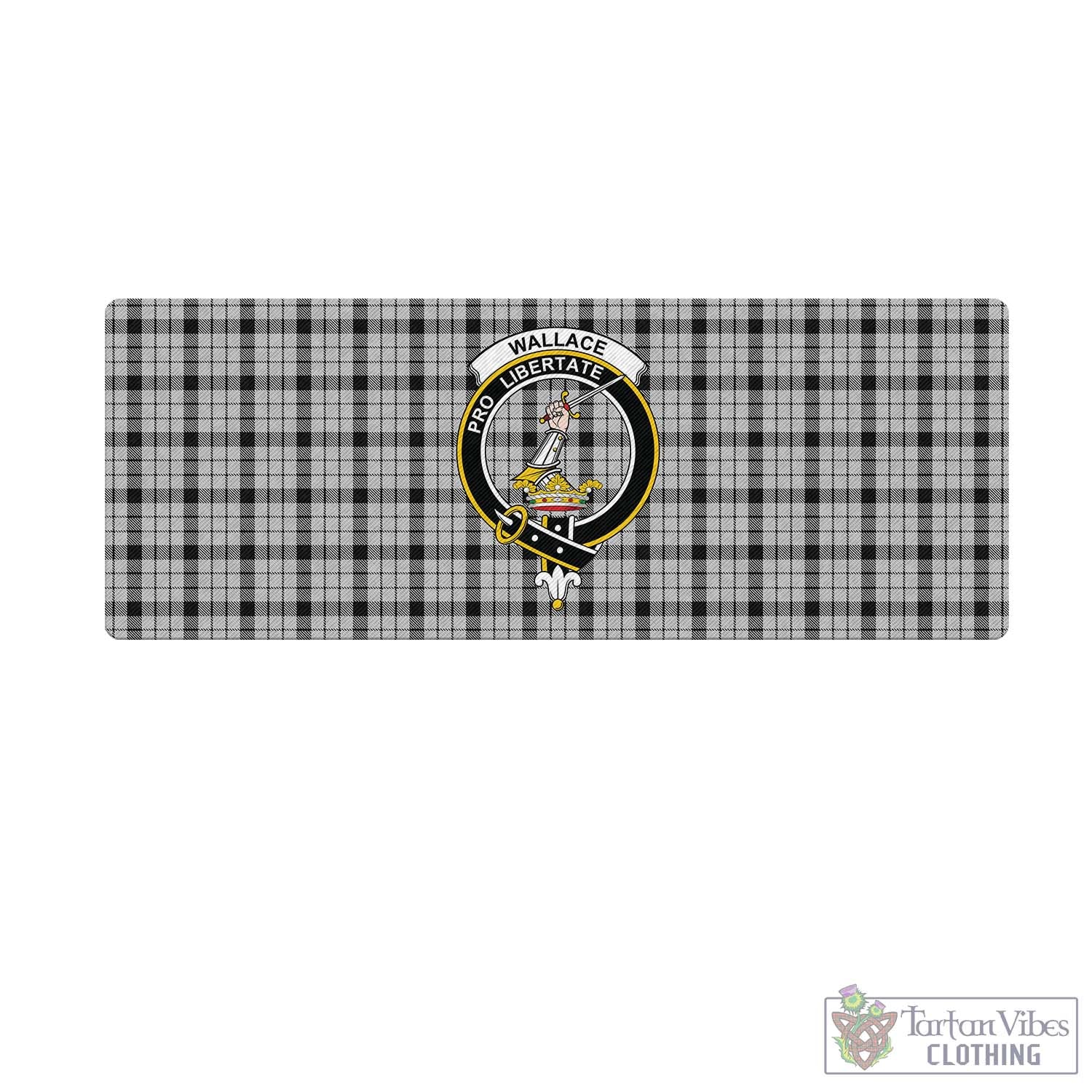 Tartan Vibes Clothing Wallace Dress Tartan Mouse Pad with Family Crest