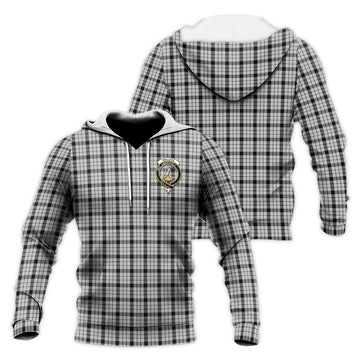 Wallace Dress Tartan Knitted Hoodie with Family Crest