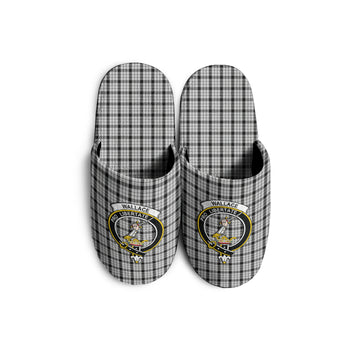 Wallace Dress Tartan Home Slippers with Family Crest