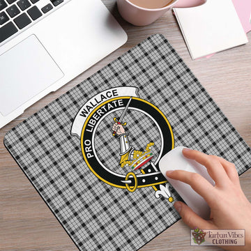 Wallace Dress Tartan Mouse Pad with Family Crest