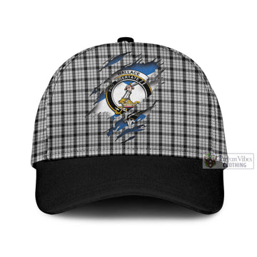 Wallace Dress Tartan Classic Cap with Family Crest In Me Style