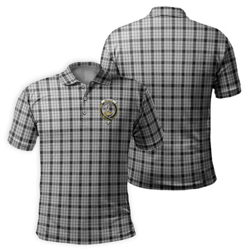 Wallace Dress Tartan Men's Polo Shirt with Family Crest