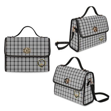 wallace-dress-tartan-leather-strap-waterproof-canvas-bag-with-family-crest