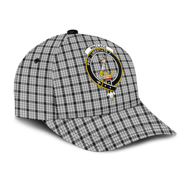 Wallace Dress Tartan Classic Cap with Family Crest