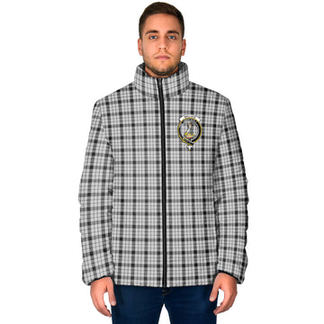 Wallace Dress Tartan Padded Jacket with Family Crest