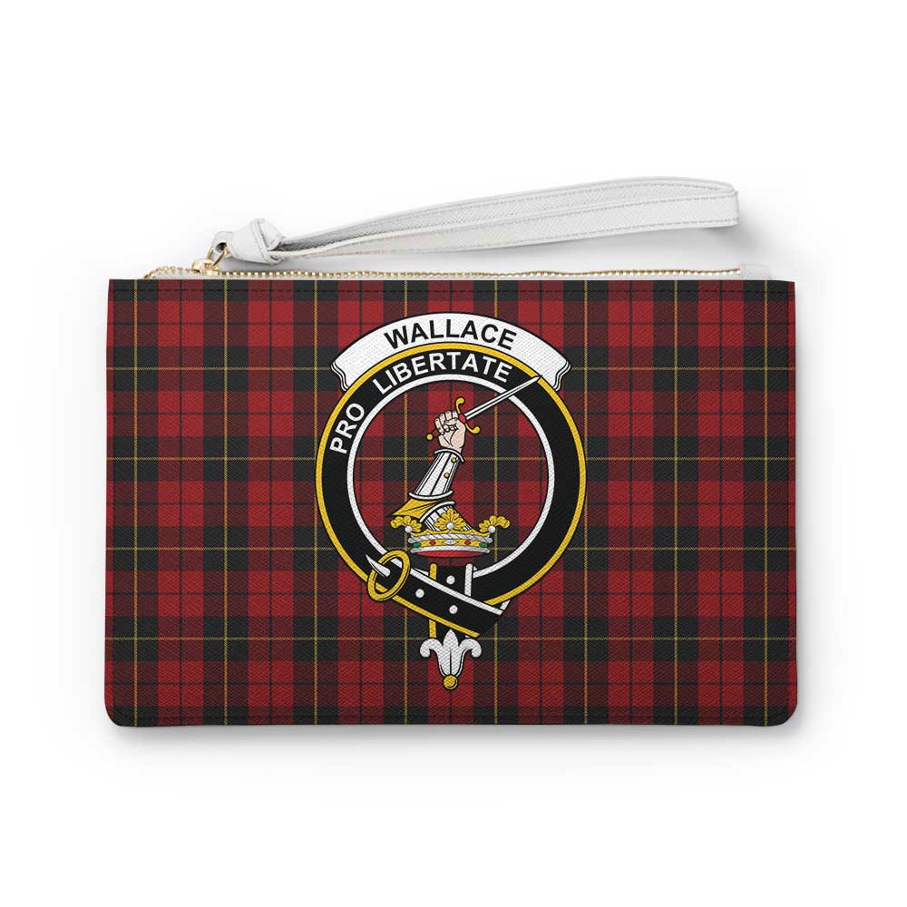 Tartan Vibes Clothing Wallace Family Crest Tartan Clutch Bag
