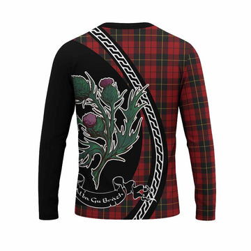Wallace Family Crest Tartan Long Sleeve T-Shirt Alba Thistle Inspired - Tartan Vibes Clothing
